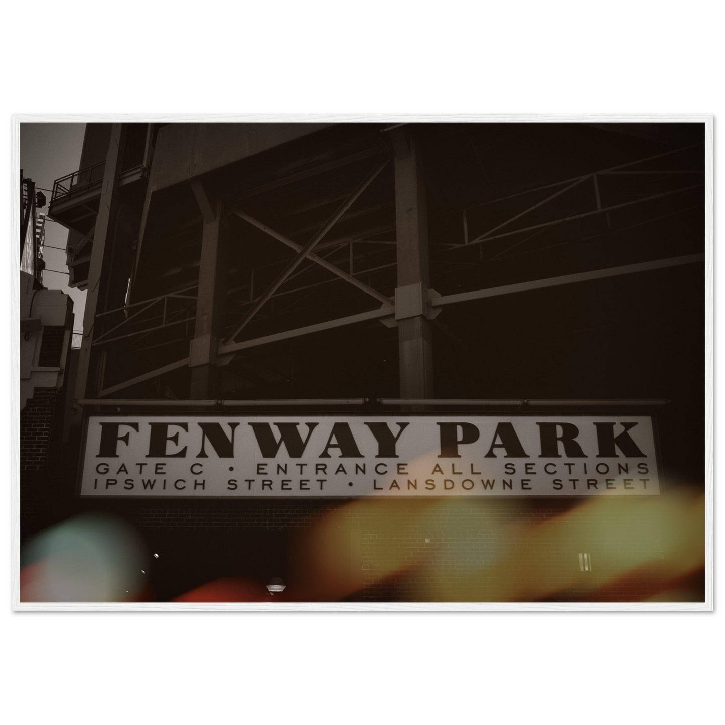 Fenway Classic Lansdowne Street Classic Matte Paper Wooden Framed Poster - Pixio.Co