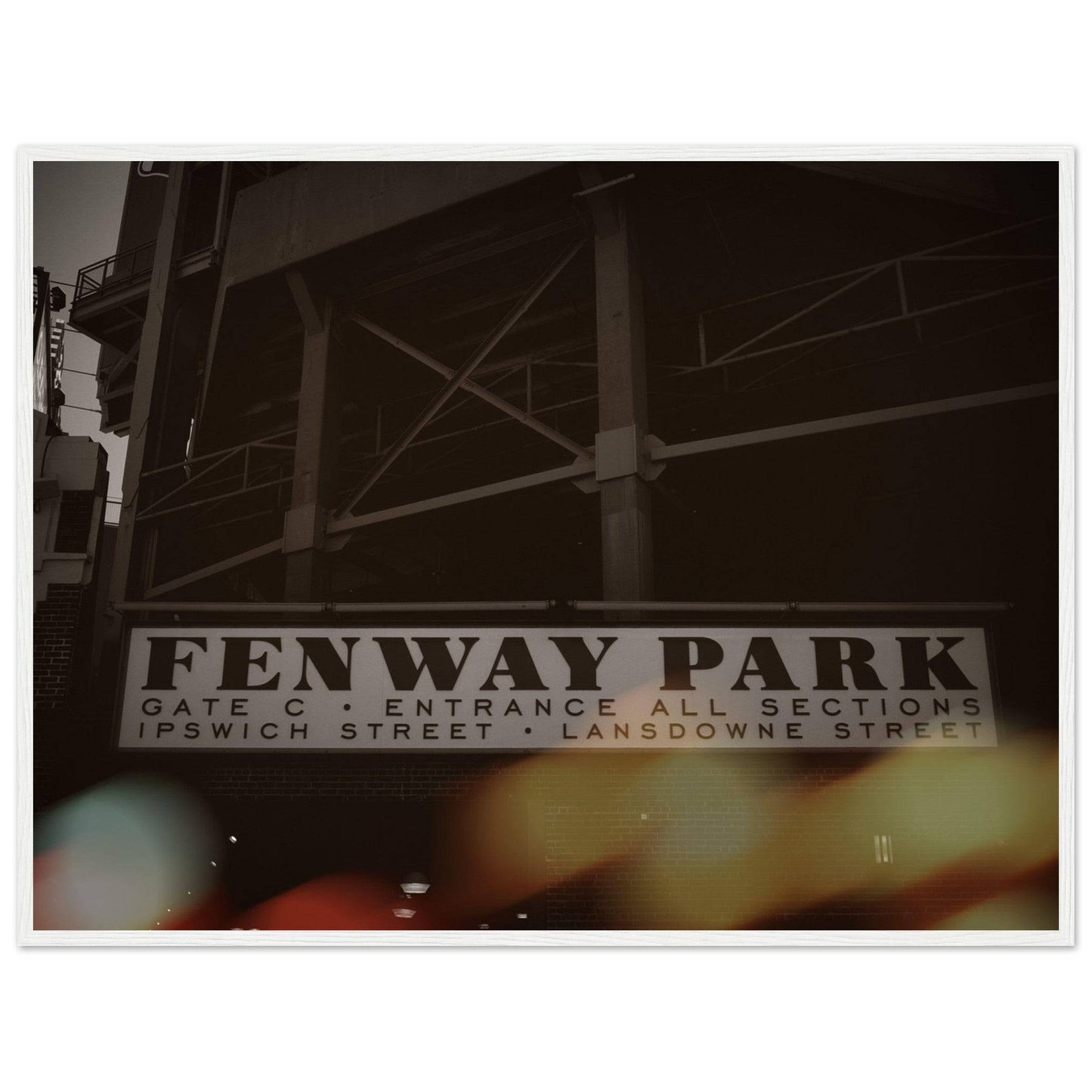 Fenway Classic Lansdowne Street Classic Matte Paper Wooden Framed Poster - Pixio.Co