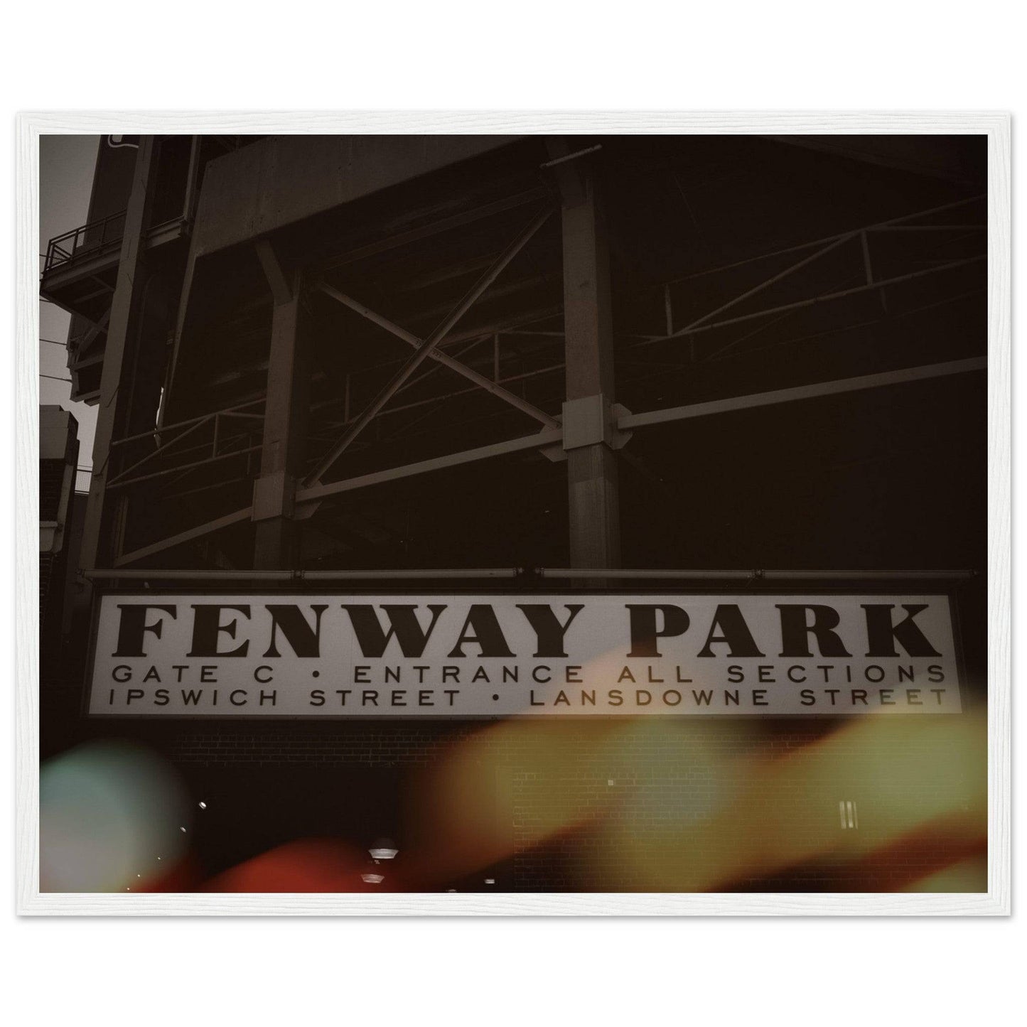Fenway Classic Lansdowne Street Classic Matte Paper Wooden Framed Poster - Pixio.Co