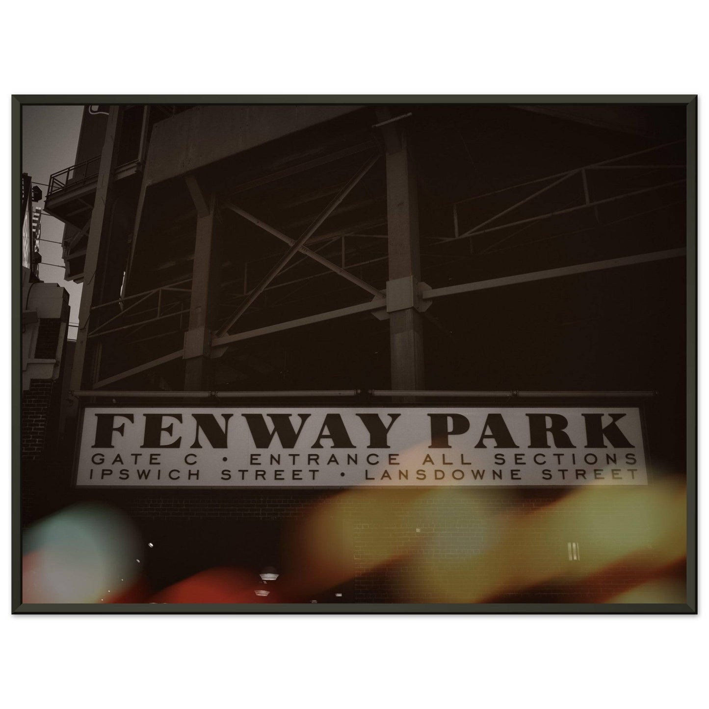 Fenway Lansdowne Semi-Glossy Paper Metal Framed Poster Boston Massachusetts Wall Art Home Office Business Commercial Decor Pixio.Co - Pixio.Co