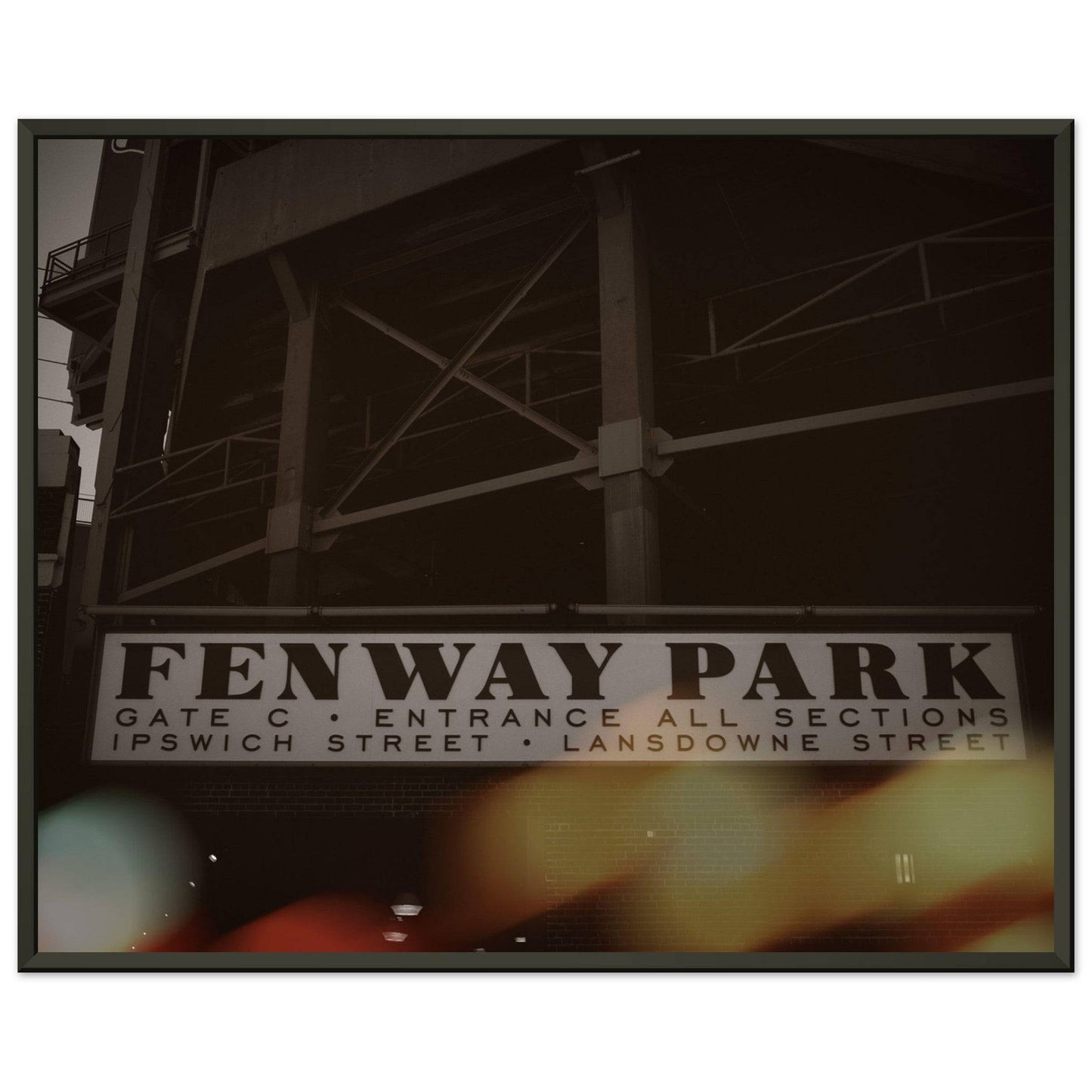 Fenway Lansdowne Semi-Glossy Paper Metal Framed Poster Boston Massachusetts Wall Art Home Office Business Commercial Decor Pixio.Co - Pixio.Co