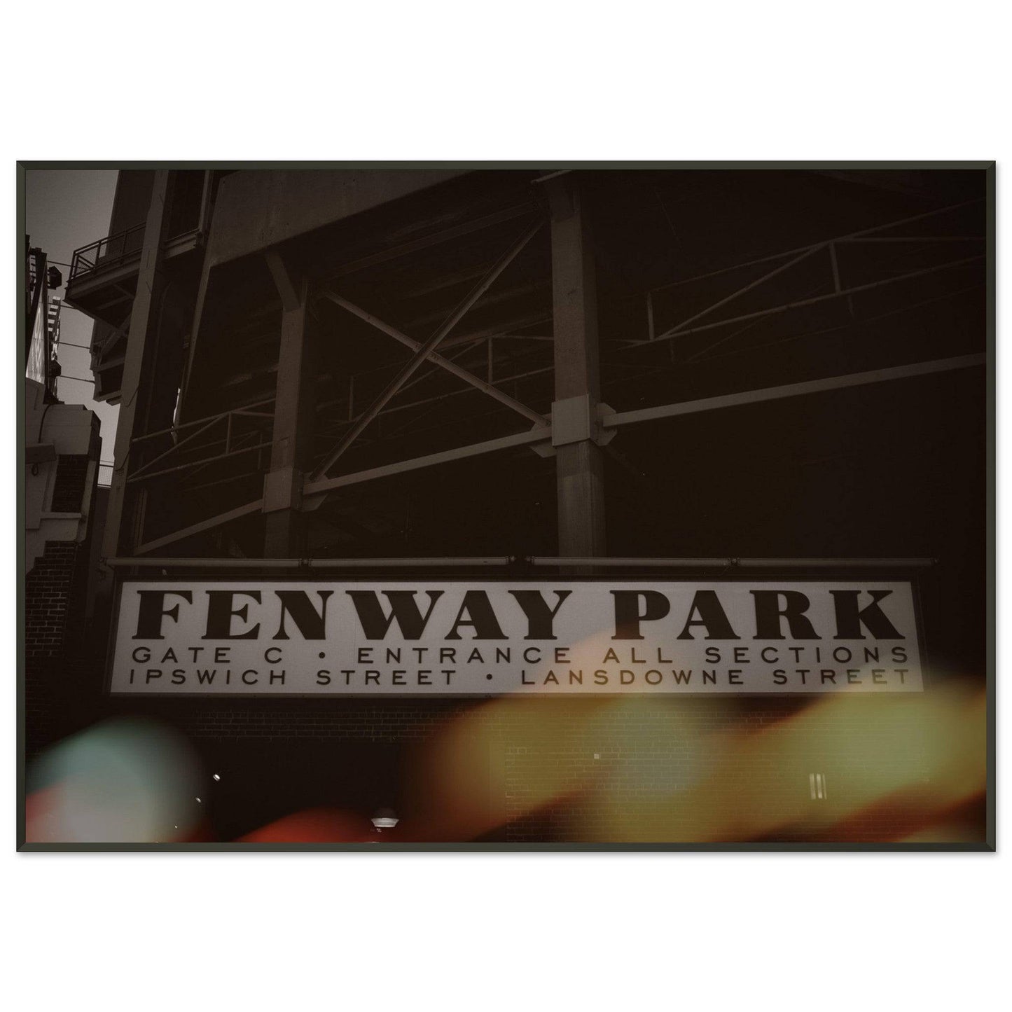 Fenway Lansdowne Semi-Glossy Paper Metal Framed Poster Boston Massachusetts Wall Art Home Office Business Commercial Decor Pixio.Co - Pixio.Co