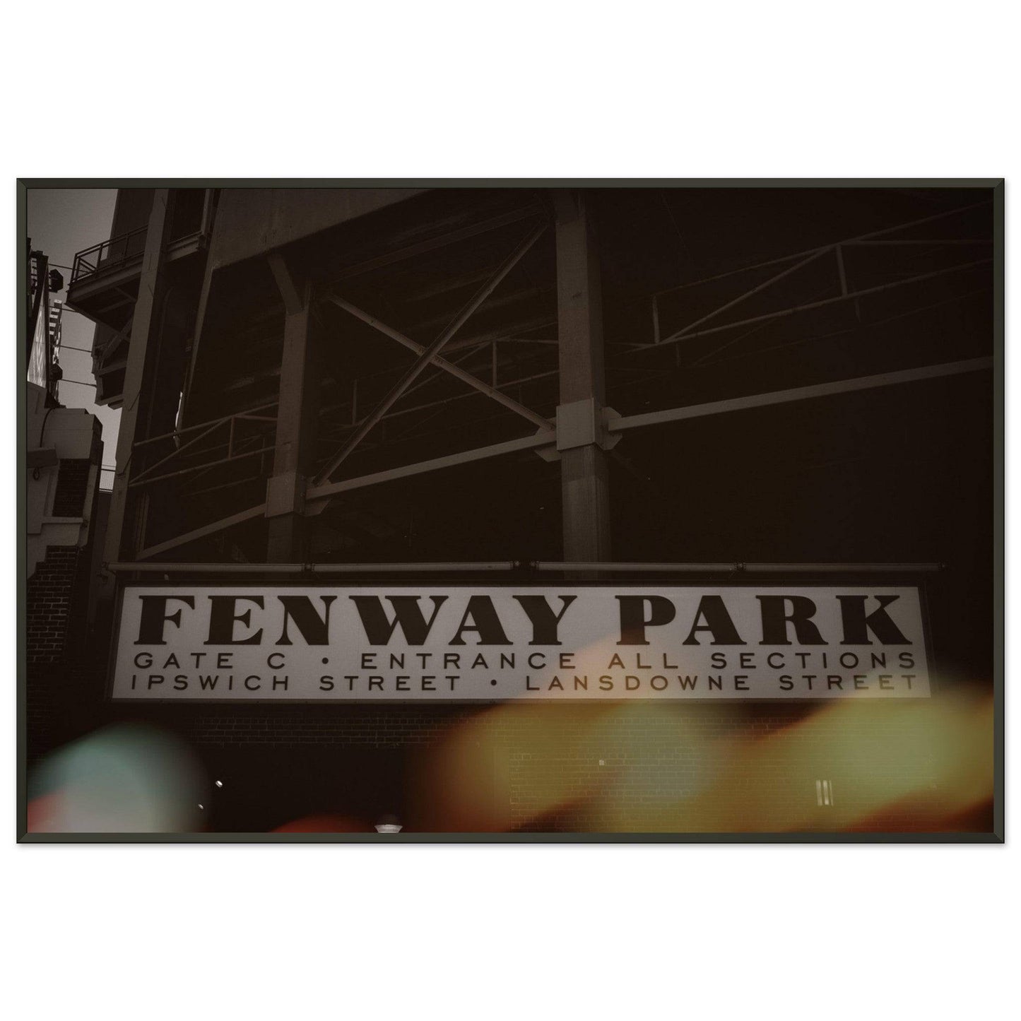 Fenway Lansdowne Semi-Glossy Paper Metal Framed Poster Boston Massachusetts Wall Art Home Office Business Commercial Decor Pixio.Co - Pixio.Co