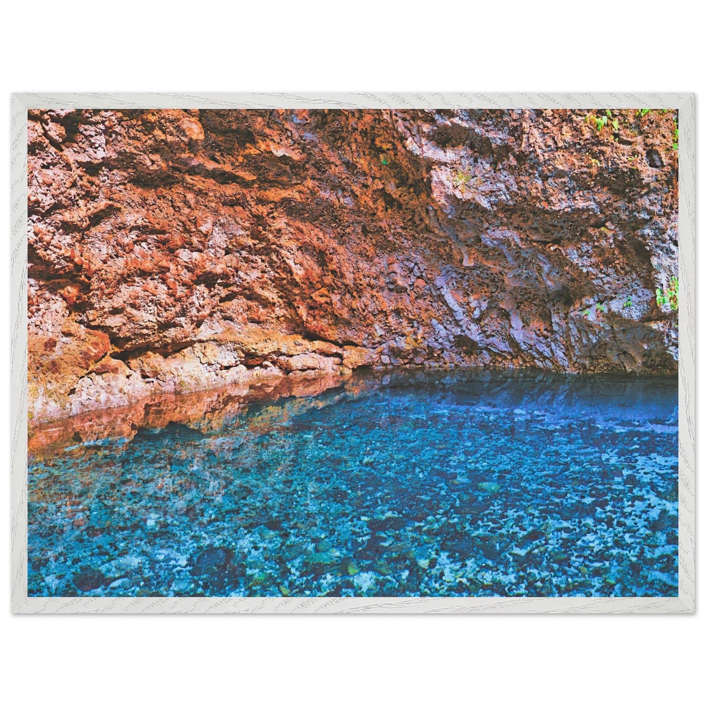 Three Eyes Cave Wooden Framed Museum Quality Poster Wall Art Home Business Commercial Decor Pixio.Co - Pixio.Co