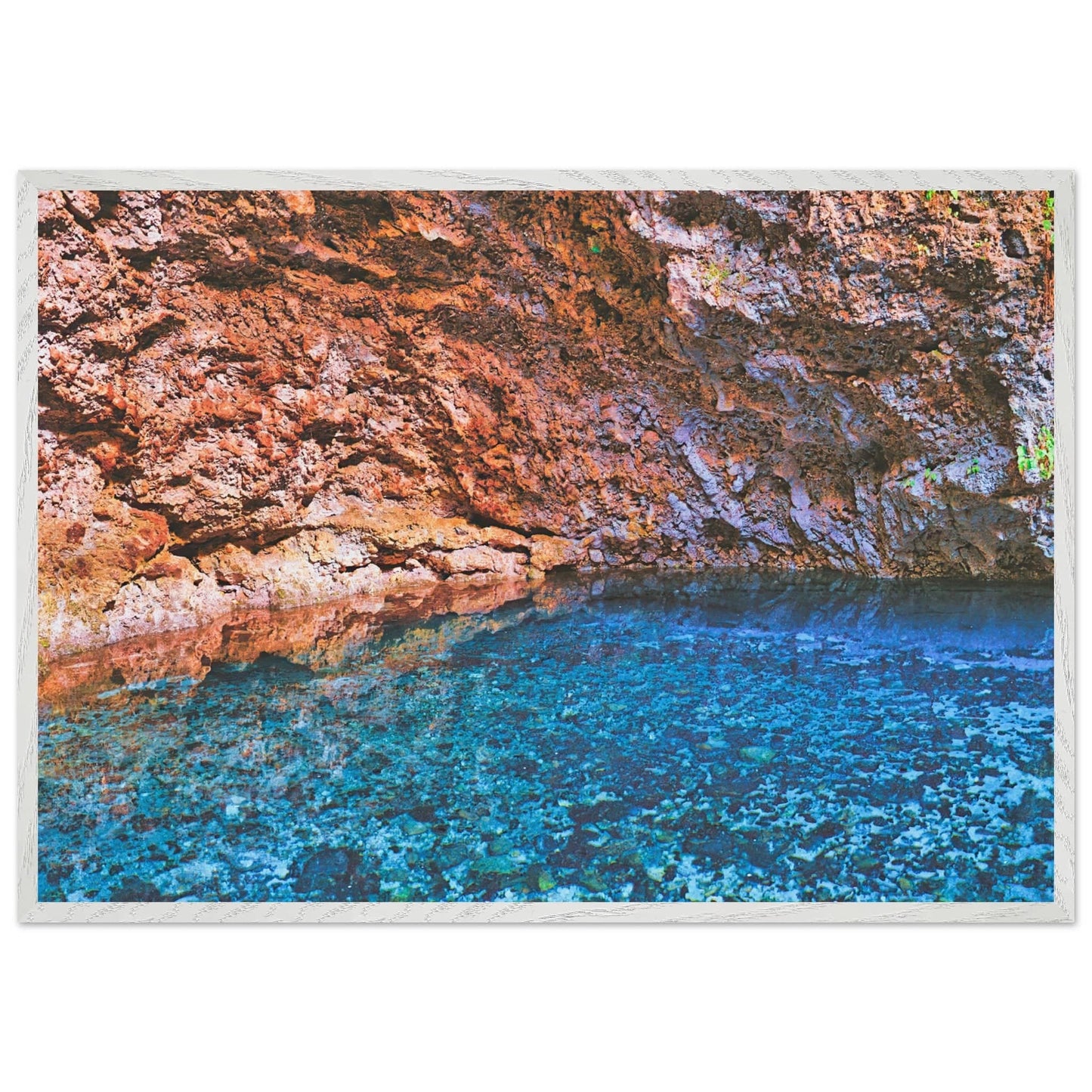 Three Eyes Cave Wooden Framed Museum Quality Poster Wall Art Home Business Commercial Decor Pixio.Co - Pixio.Co