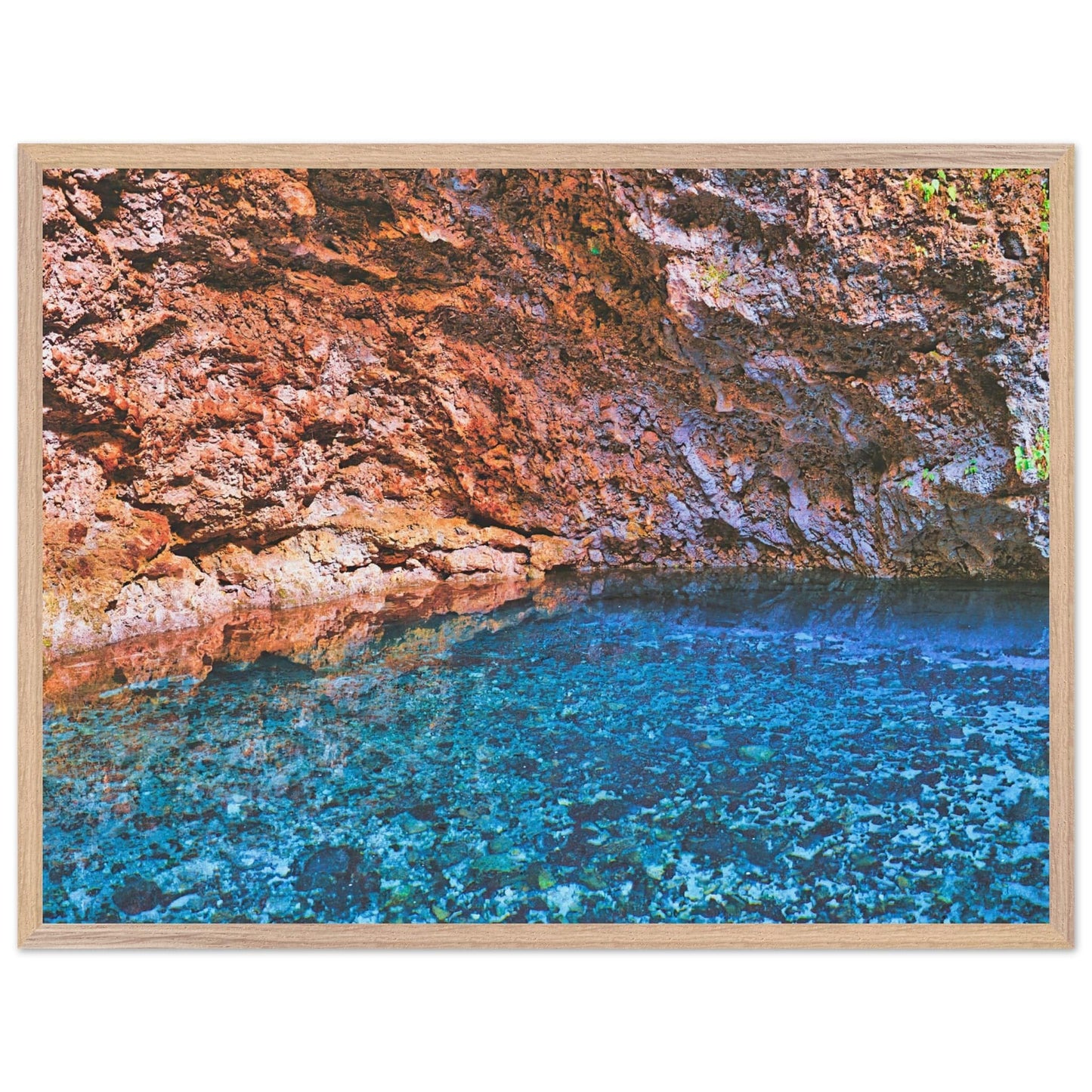 Three Eyes Cave Wooden Framed Museum Quality Poster Wall Art Home Business Commercial Decor Pixio.Co - Pixio.Co