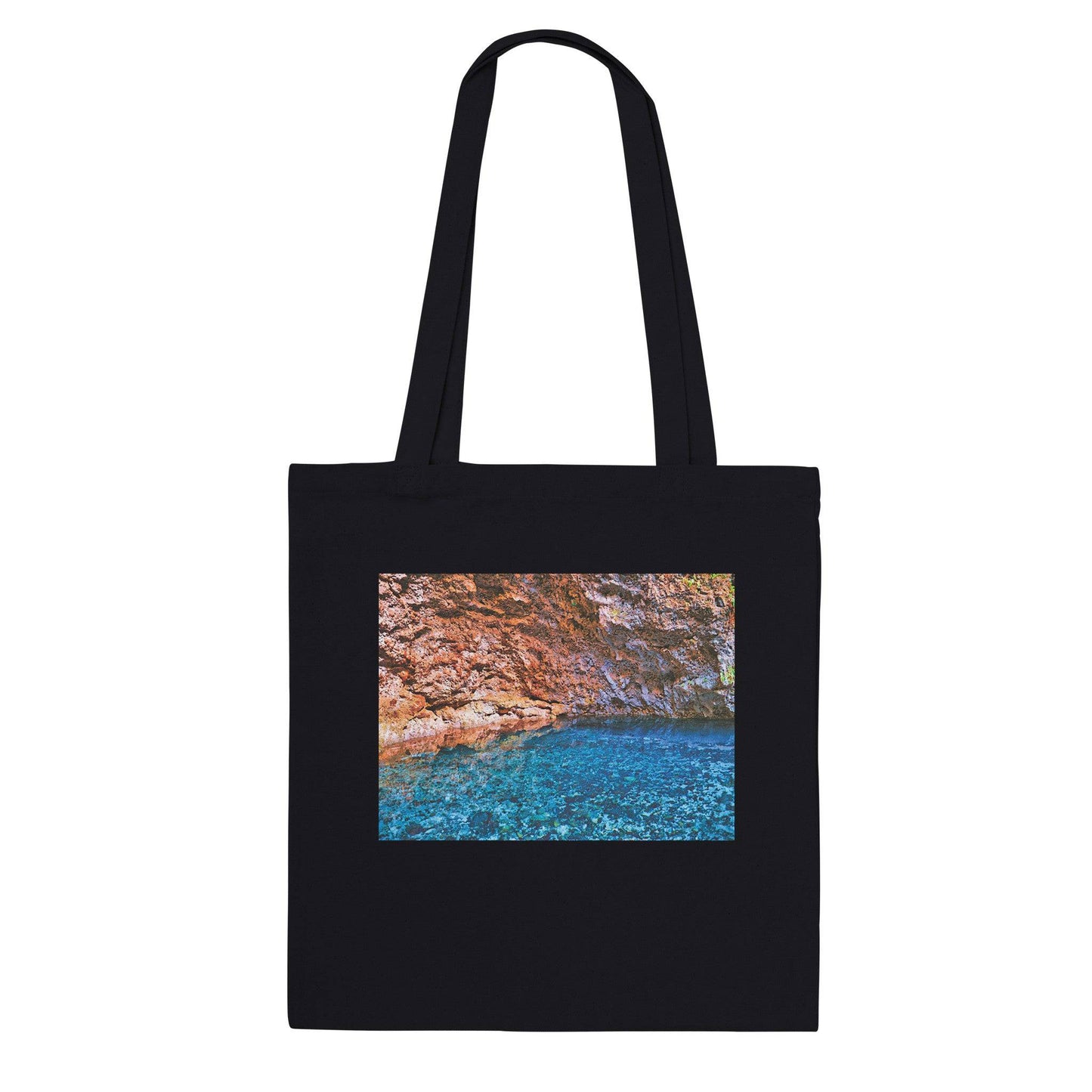Three Eyes Cave Tote Bag New York City Art Soft Eco Friendly Pixio.Co - Pixio.Co