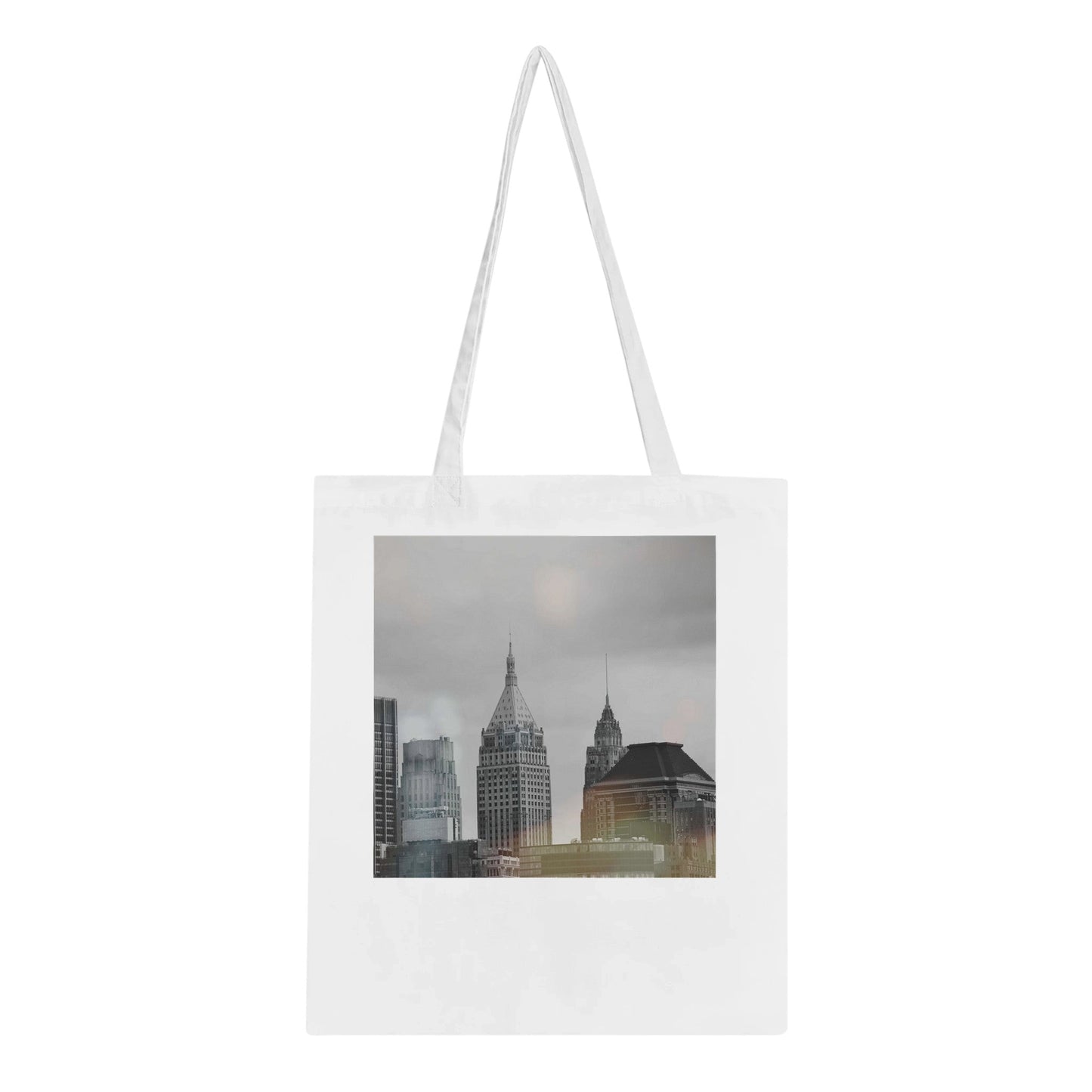 NYC Classic Black and White Tote Bags New York City Art Soft Eco Friendly Pixio.Co - Pixio.Co