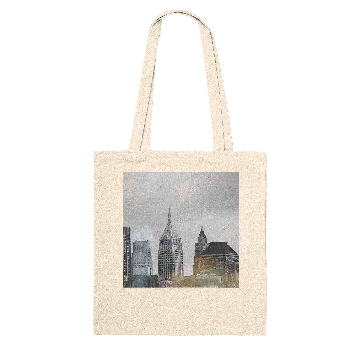 NYC Classic Black and White Tote Bags New York City Art Soft Eco Friendly Pixio.Co - Pixio.Co