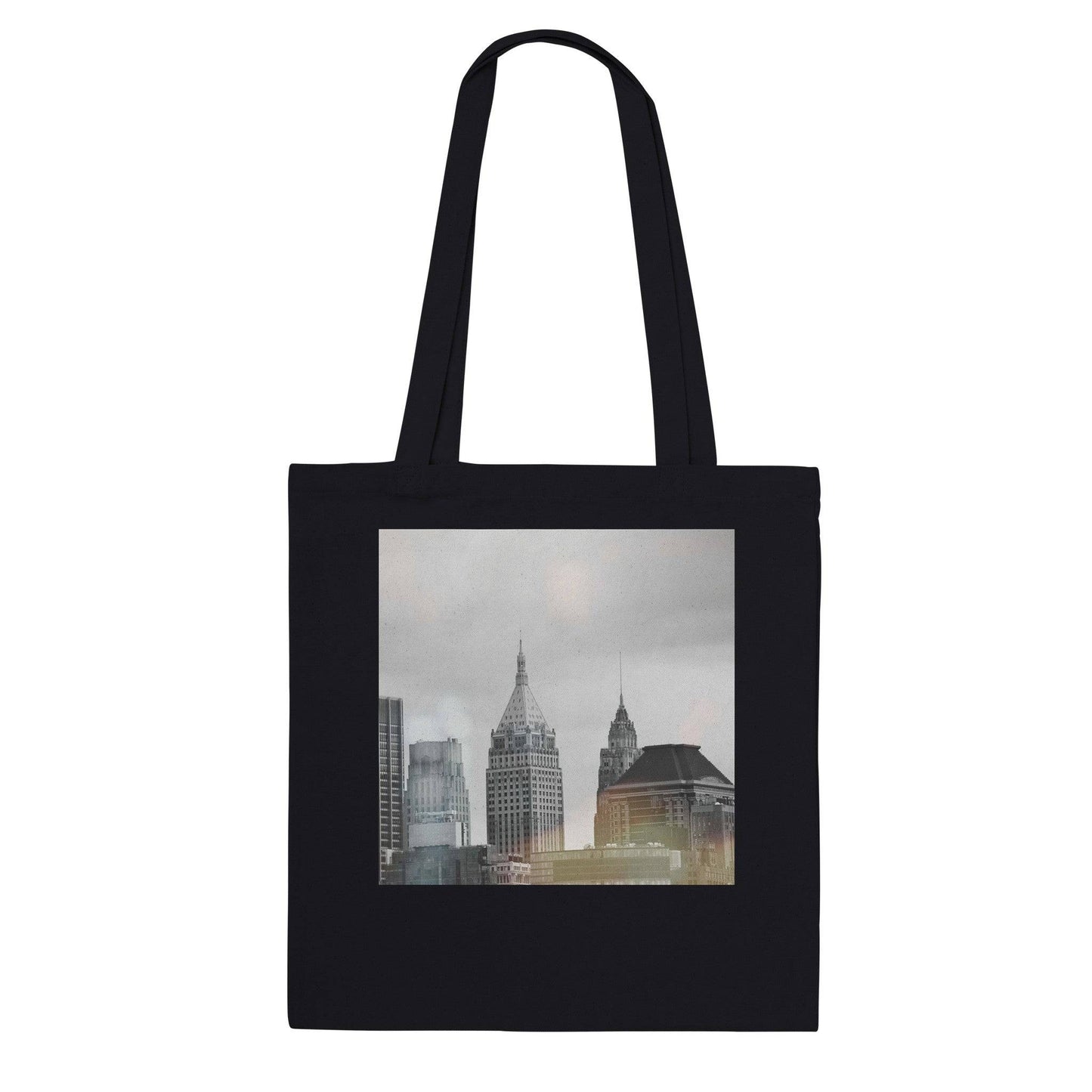 NYC Classic Black and White Tote Bags New York City Art Soft Eco Friendly Pixio.Co - Pixio.Co