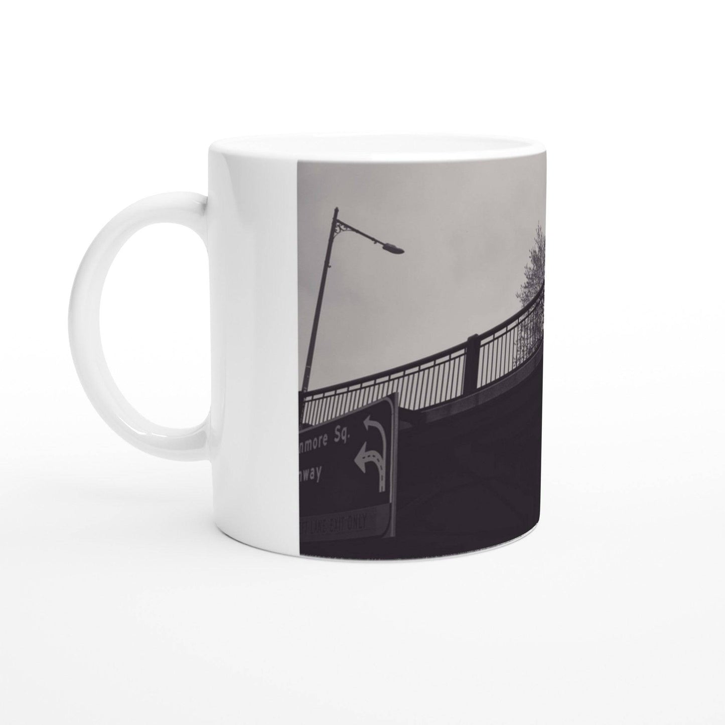 Boston Storrow Drive Black and White - 11oz Ceramic Mug - Pixio.Co