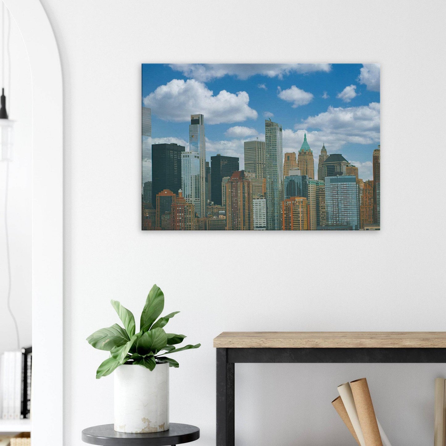NYC Daytime Cityscape Canvas New York City Wall Art Home Office Business Commercial Decor Pixio.Co - Pixio.Co