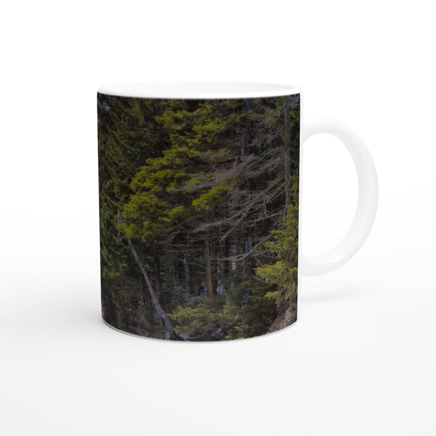 Sunset Americana White 11oz Ceramic Coffee Mug Relaxing Mug Home Office Pixio.Co - Pixio.Co
