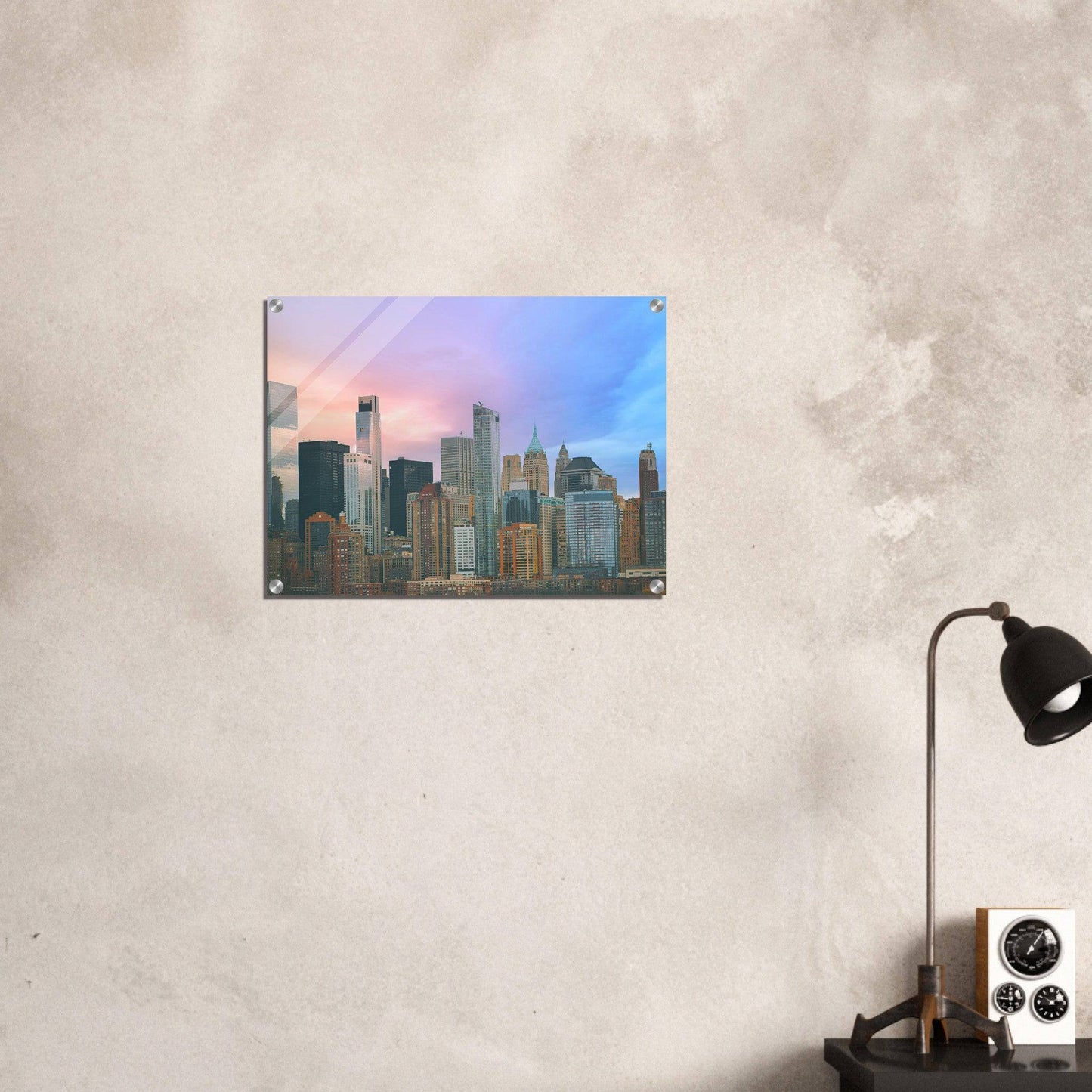 NYC Cotton Candy Acrylic Print Wall Art Home Restaurant Commercial Business Office Decor Pixio.Co - Pixio.Co