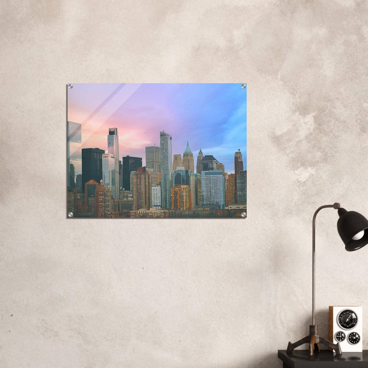 NYC Cotton Candy Acrylic Print Wall Art Home Restaurant Commercial Business Office Decor Pixio.Co - Pixio.Co