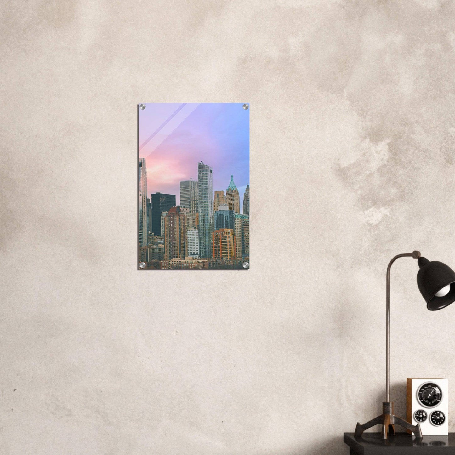 NYC Cotton Candy Acrylic Print Wall Art Home Restaurant Commercial Business Office Decor Pixio.Co - Pixio.Co