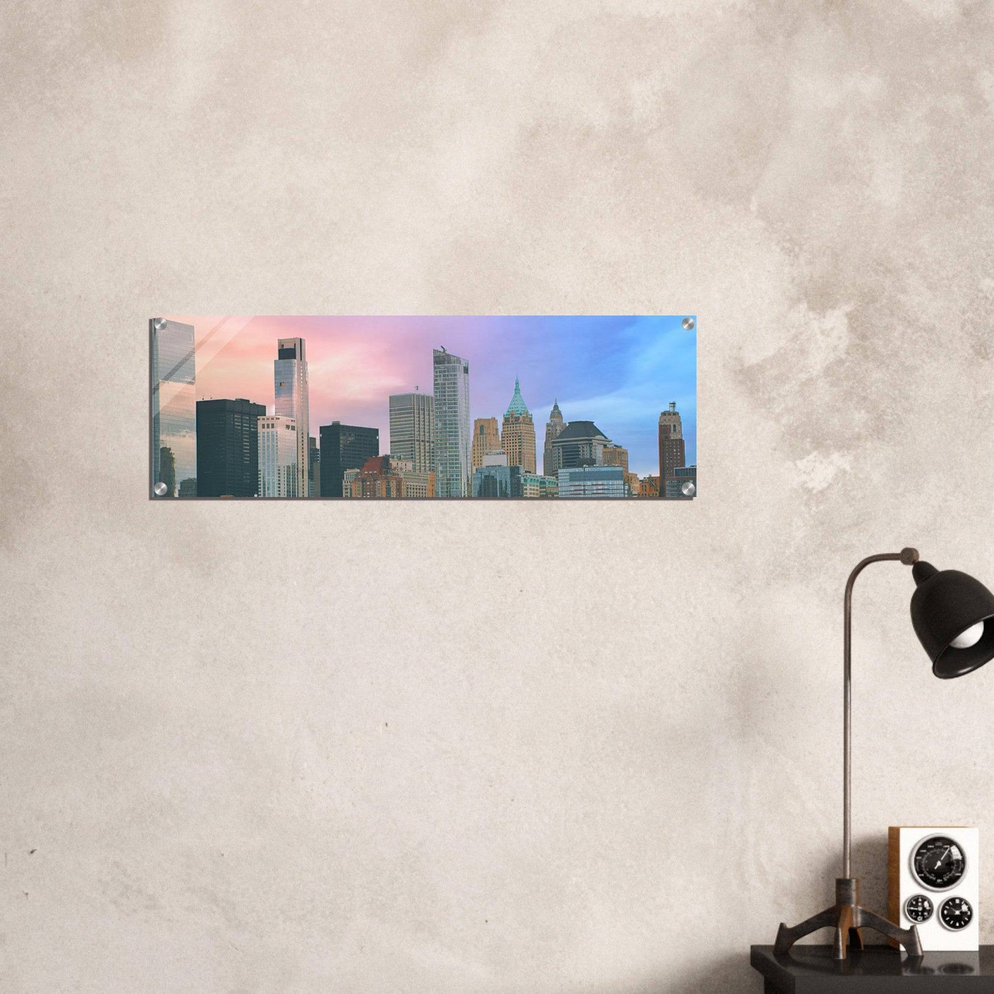 NYC Cotton Candy Acrylic Print Wall Art Home Restaurant Commercial Business Office Decor Pixio.Co - Pixio.Co