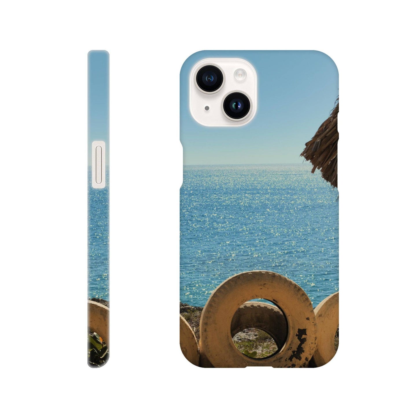 Tropical Beach Carribean Slim Phone Case for iPhone 13 iPhone 14 iPhone 15 Plus - Pixio.Co