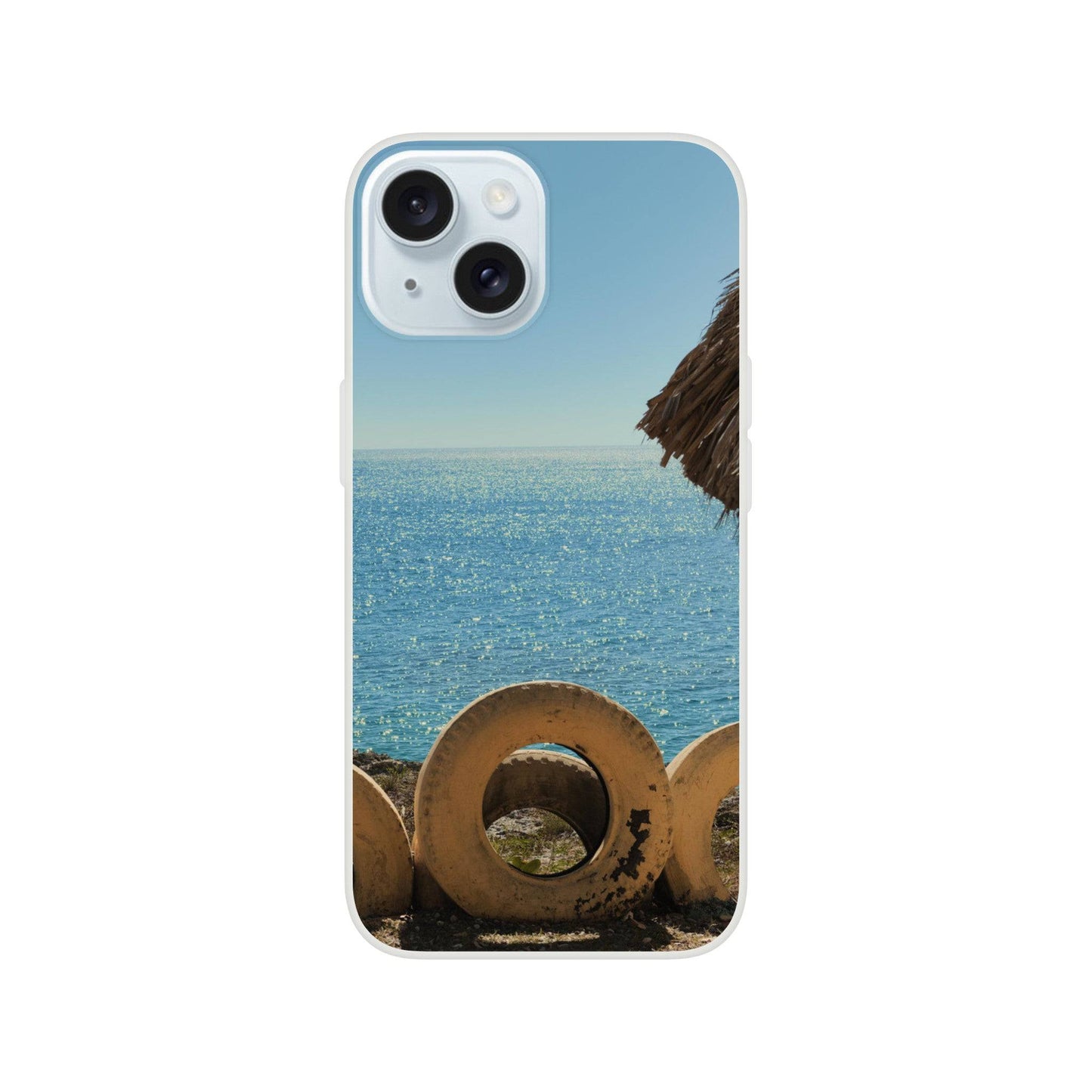 Tropical Beach Dominican Flexi Case for iPhone 15 iPhone 15 Plus iPhone 15 Pro Max Pixio.Co - Pixio.Co