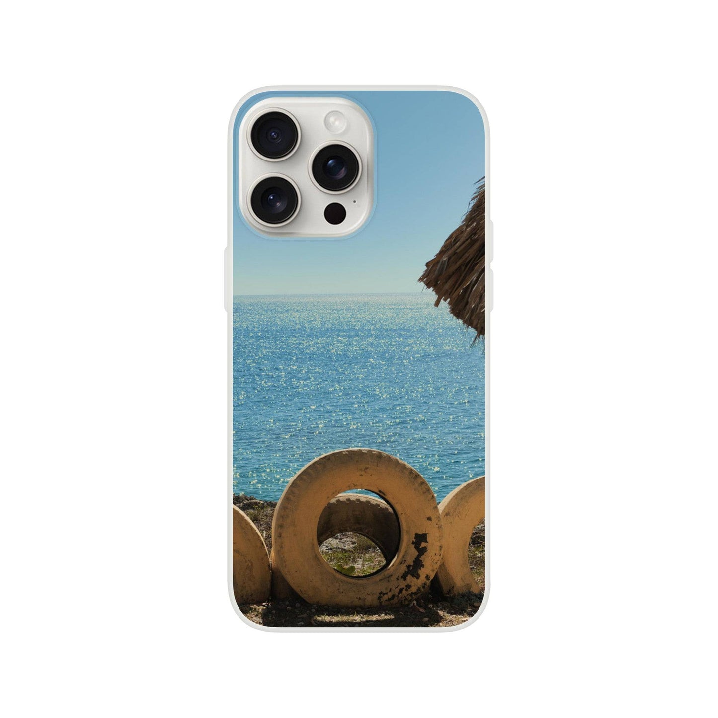 Tropical Beach Dominican Flexi Case for iPhone 15 iPhone 15 Plus iPhone 15 Pro Max Pixio.Co - Pixio.Co