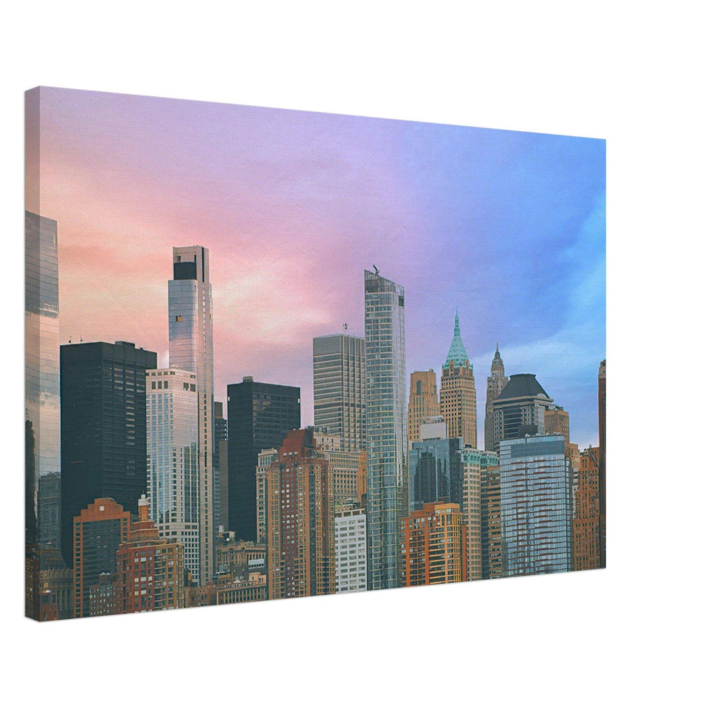 NYC Cotton Candy Canvas Wall Art Home Business Commercial Decor Pixio.Co - Pixio.Co