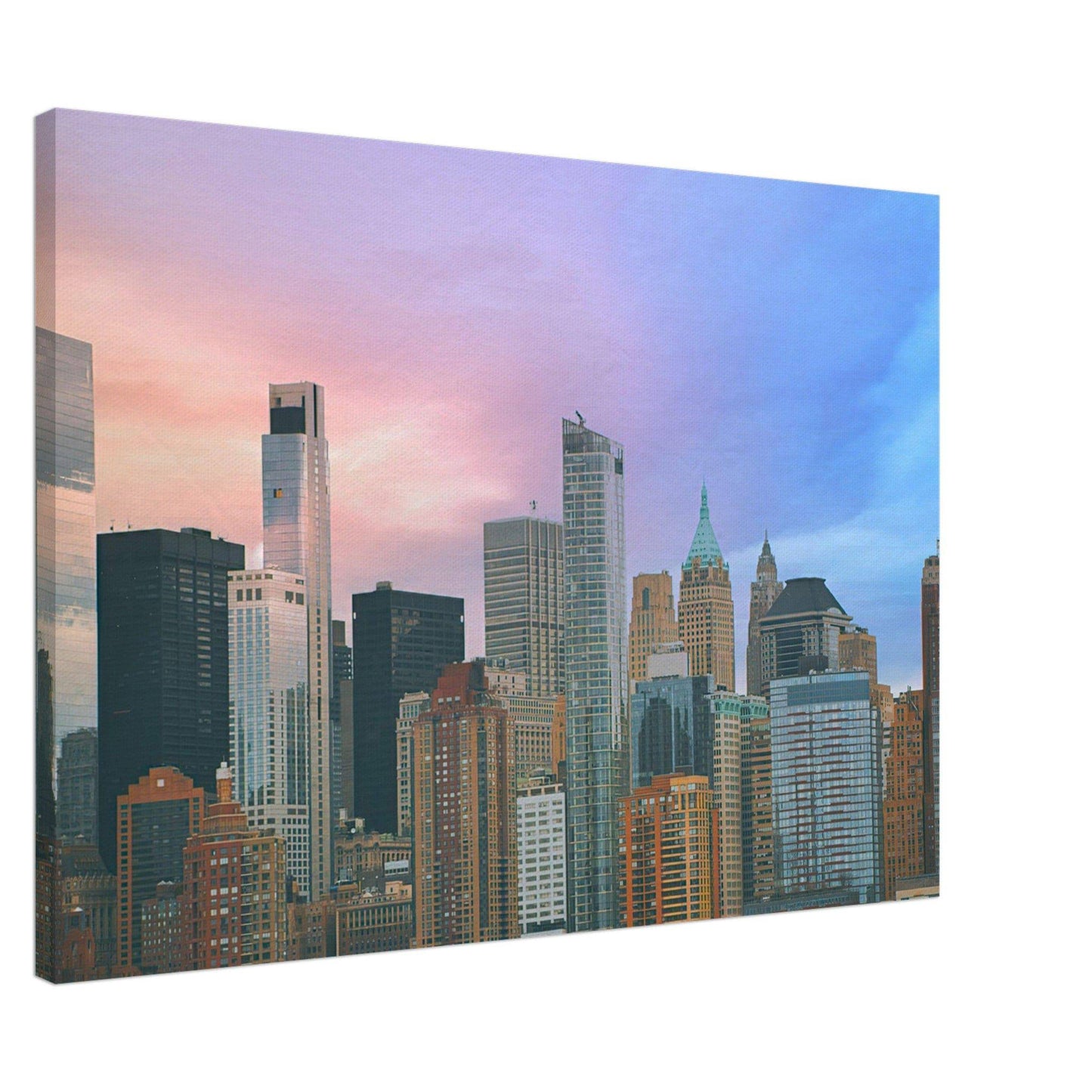 NYC Cotton Candy Canvas Wall Art Home Business Commercial Decor Pixio.Co - Pixio.Co
