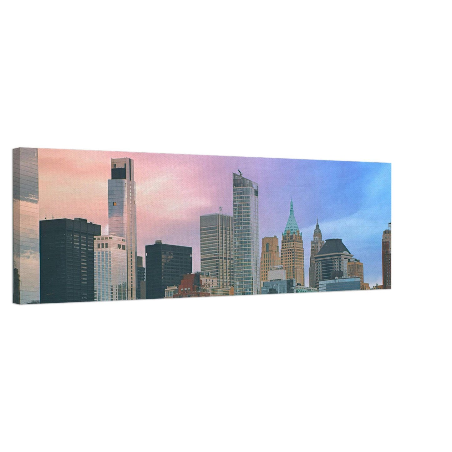 NYC Cotton Candy Canvas Wall Art Home Business Commercial Decor Pixio.Co - Pixio.Co
