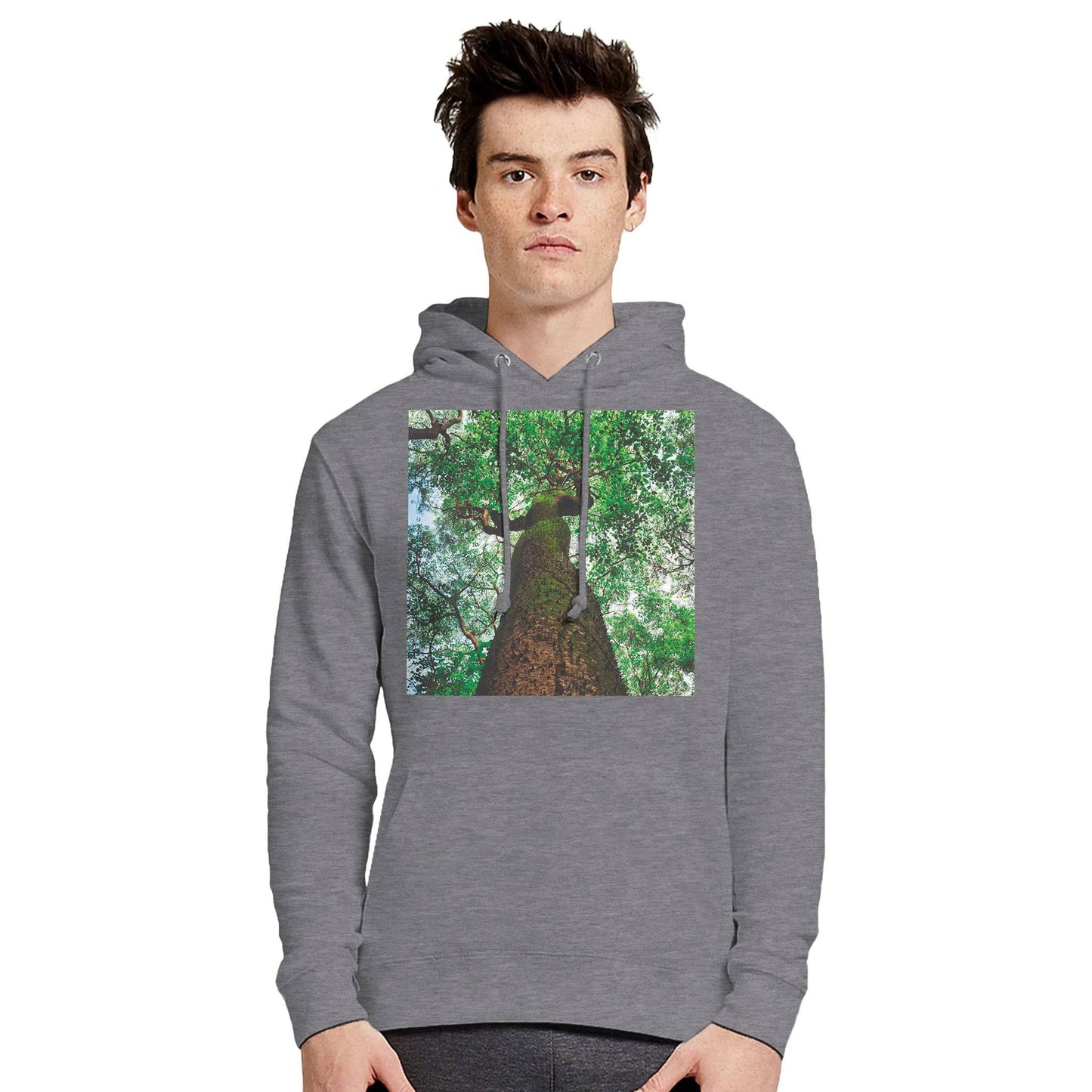 Three Eyes Tree Unisex Pullover Hoodie Cozy Nature Organic Eco Pixio.Co - Pixio.Co