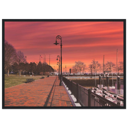 Scenic Park Tamarind Sky Matte Paper Wooden Frame New York City Wall Art Home Office Business Commercial Decor Pixio.Co - Pixio.Co