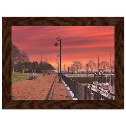 Scenic Park Tamarind Sky Matte Paper Wooden Frame New York City Wall Art Home Office Business Commercial Decor Pixio.Co - Pixio.Co