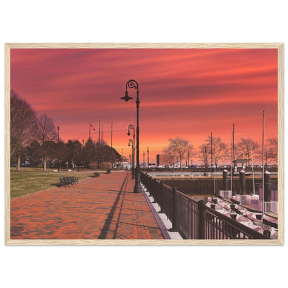 Scenic Park Tamarind Sky Matte Paper Wooden Frame New York City Wall Art Home Office Business Commercial Decor Pixio.Co - Pixio.Co