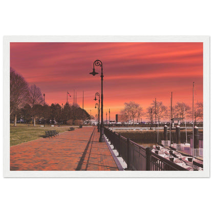 Scenic Park Tamarind Sky Matte Paper Wooden Frame New York City Wall Art Home Office Business Commercial Decor Pixio.Co - Pixio.Co