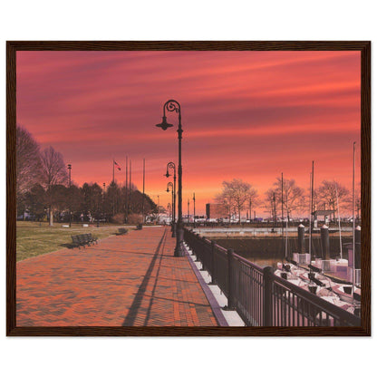 Scenic Park Tamarind Sky Matte Paper Wooden Frame New York City Wall Art Home Office Business Commercial Decor Pixio.Co - Pixio.Co