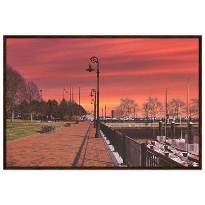 Scenic Park Tamarind Sky Matte Paper Wooden Frame New York City Wall Art Home Office Business Commercial Decor Pixio.Co - Pixio.Co