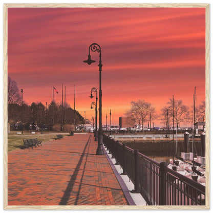 Scenic Park Tamarind Sky Matte Paper Wooden Frame New York City Wall Art Home Office Business Commercial Decor Pixio.Co - Pixio.Co