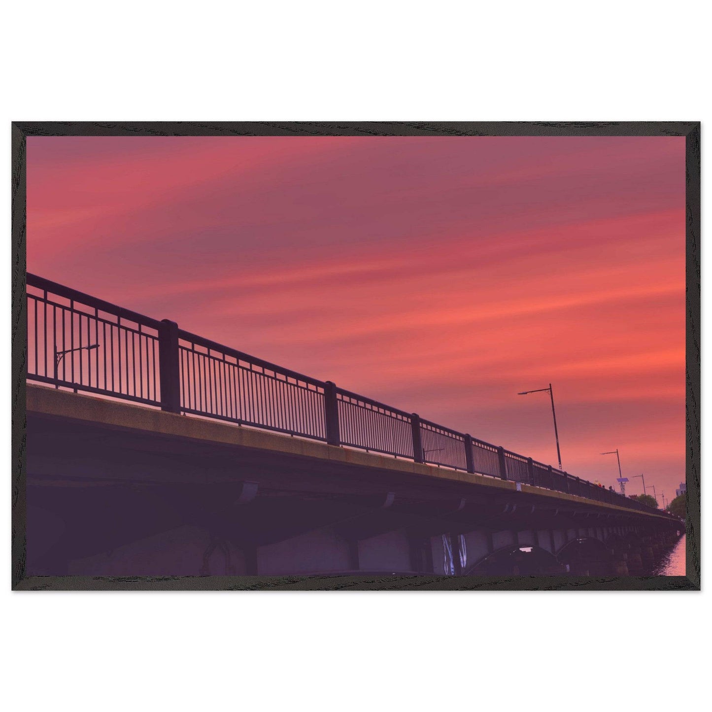 Charles River Cambridge Massachusetts Relaxing Sunset Wall Art Home Office Commercial Decor Pixio.Co