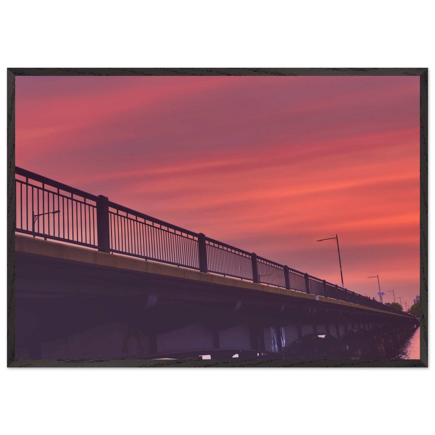 Charles River Cambridge Massachusetts Relaxing Sunset Wall Art Home Office Commercial Decor Pixio.Co