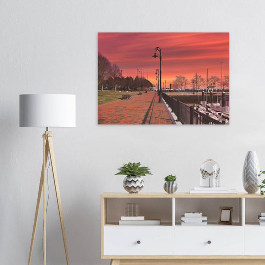 Scenic Park Tamarind Sky Aluminum Print New York City Wall Art Home Office Business Commercial Decor Pixio.Co - Pixio.Co