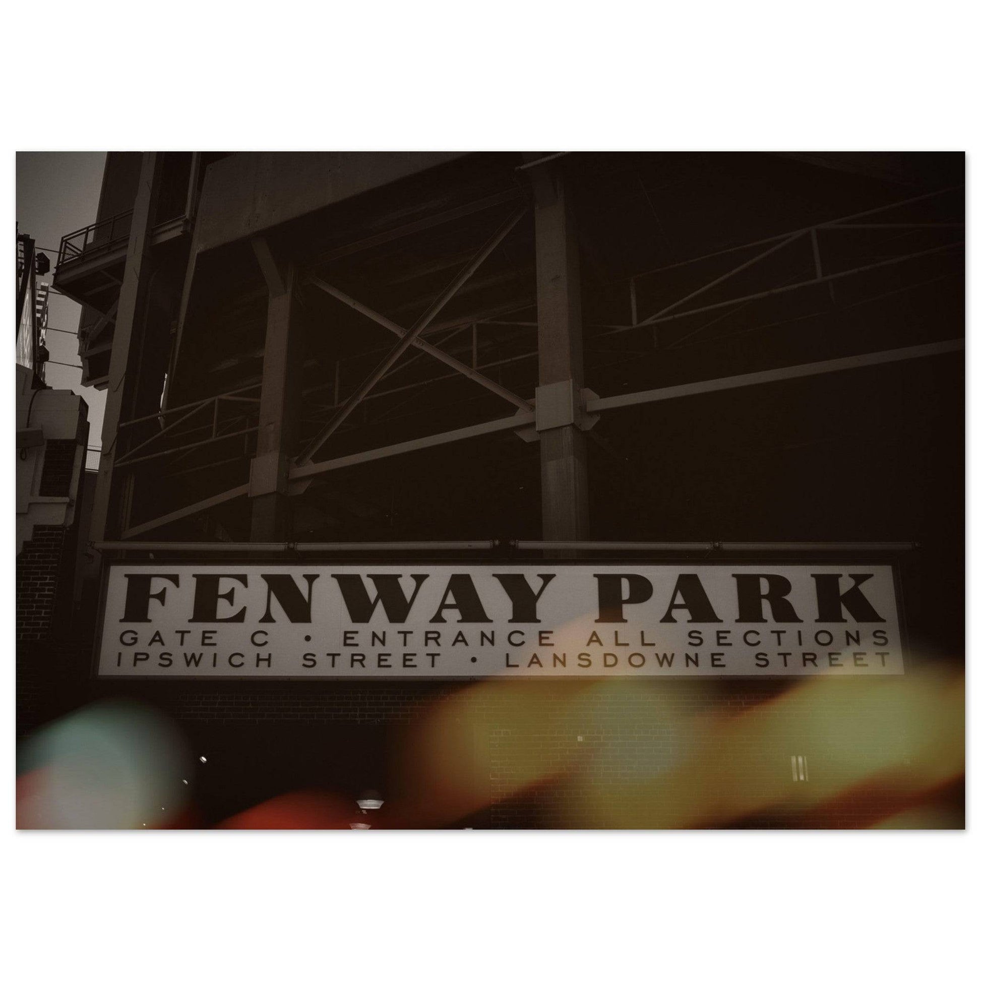 Fenway Lansdowne Museum Quality Matte Paper Poster Boston Massachusetts Wall Art Home Office Business Commercial Decor Pixio.Co - Pixio.Co