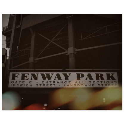 Fenway Lansdowne Museum Quality Matte Paper Poster Boston Massachusetts Wall Art Home Office Business Commercial Decor Pixio.Co - Pixio.Co