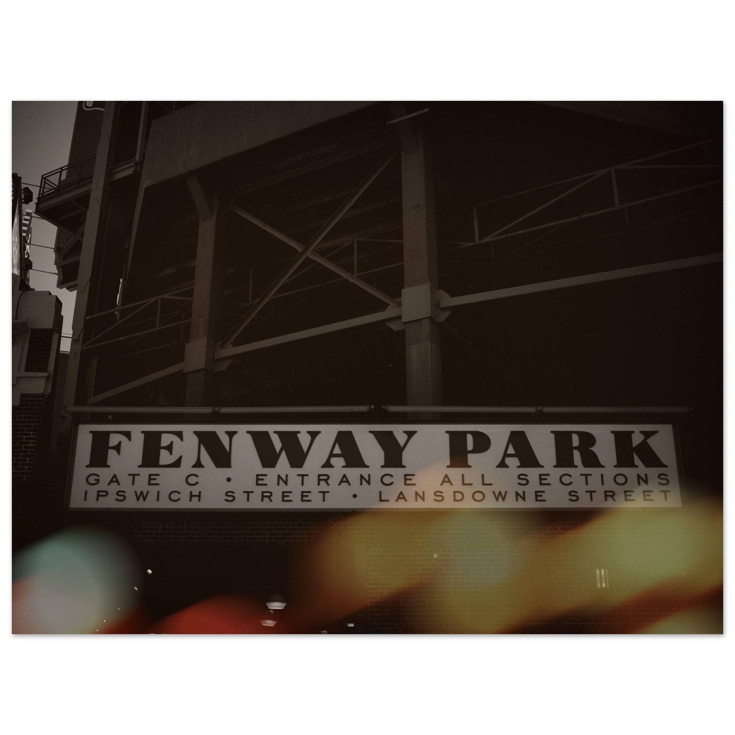 Fenway Lansdowne Museum Quality Matte Paper Poster Boston Massachusetts Wall Art Home Office Business Commercial Decor Pixio.Co - Pixio.Co