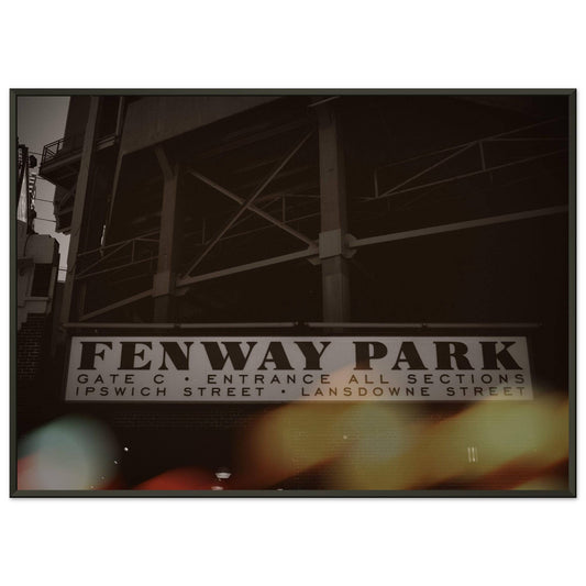 Fenway Lansdowne Semi-Glossy Paper Metal Framed Poster Boston Massachusetts Wall Art Home Office Business Commercial Decor Pixio.Co - Pixio.Co