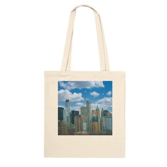 NYC Daytime Cityscape Tote Bag New York City Art Soft Eco Friendly Pixio.Co - Pixio.Co