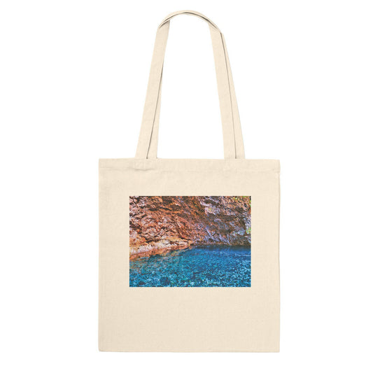 Three Eyes Cave Tote Bag New York City Art Soft Eco Friendly Pixio.Co - Pixio.Co