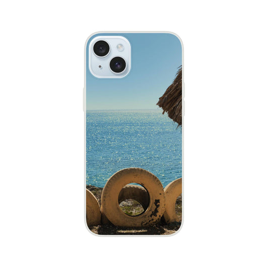 Tropical Beach Dominican Flexi Case for iPhone 15 iPhone 15 Plus iPhone 15 Pro Max Pixio.Co - Pixio.Co