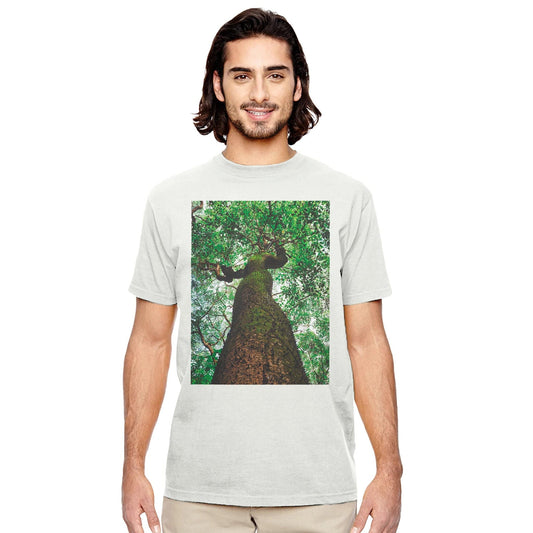 Three Eyes Tree Unisex Clothing Crewneck Cozy Nature Organic Eco T-Shirt Pixio.Co - Pixio.Co